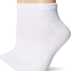 womens Ultimate Comfort Toe Seamed Ankle Socks Pack Of 6