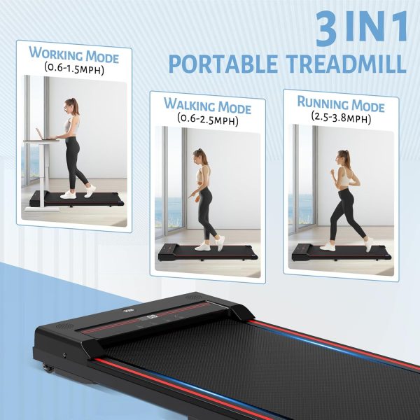 Sperax Walking Pad,Under Desk Treadmills for Home,340 Lbs Capacity,3 in 1 Portable Treadmill - Image 3