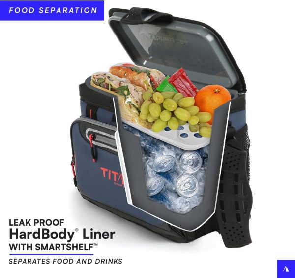 Titan Deep Freeze Cooler Zipperless Hardbody Cooler - Deep Freeze Insulation, HardBody Liner, and SmartShelf - Image 2