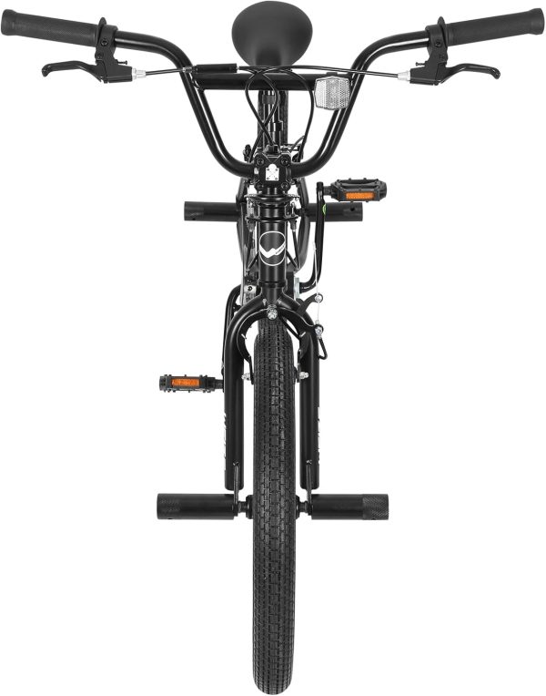 WEIZE Freestyle BMX Bike, 20 inch Trick Bicycle for Kids and Adults Men Women, Hi-Ten Steel Frame, 360 Degree Rotor Freestyle, 4 Pegs Single Speed Teen Bike, Beginner-Level to Advanced Riders - Image 7